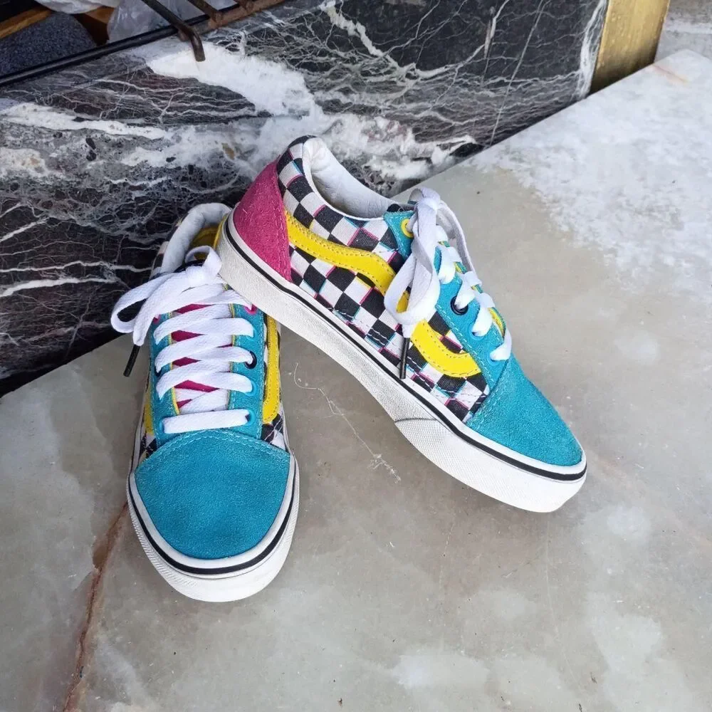 Vans Old Skool 'Crazy Checks' sneakers Kid's sz. 1